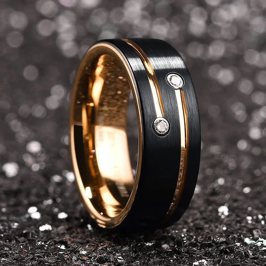 Red Groove Carbon Fibre Ring