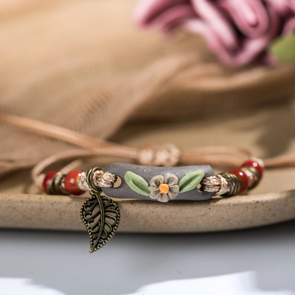 Forest Series Plant Adjustable Bracelet