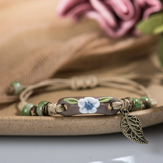 Forest Series Plant Adjustable Bracelet