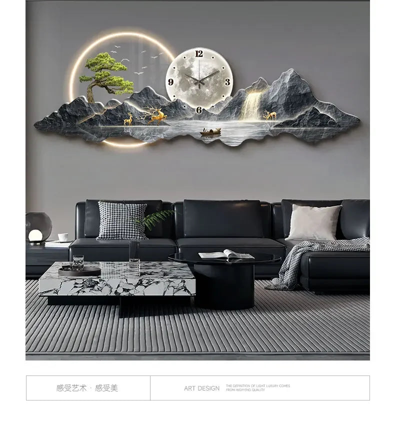 Design Luxury Wall Clocks For Living Rooms