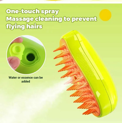 Cat Steam Brush Electric With Spray Water