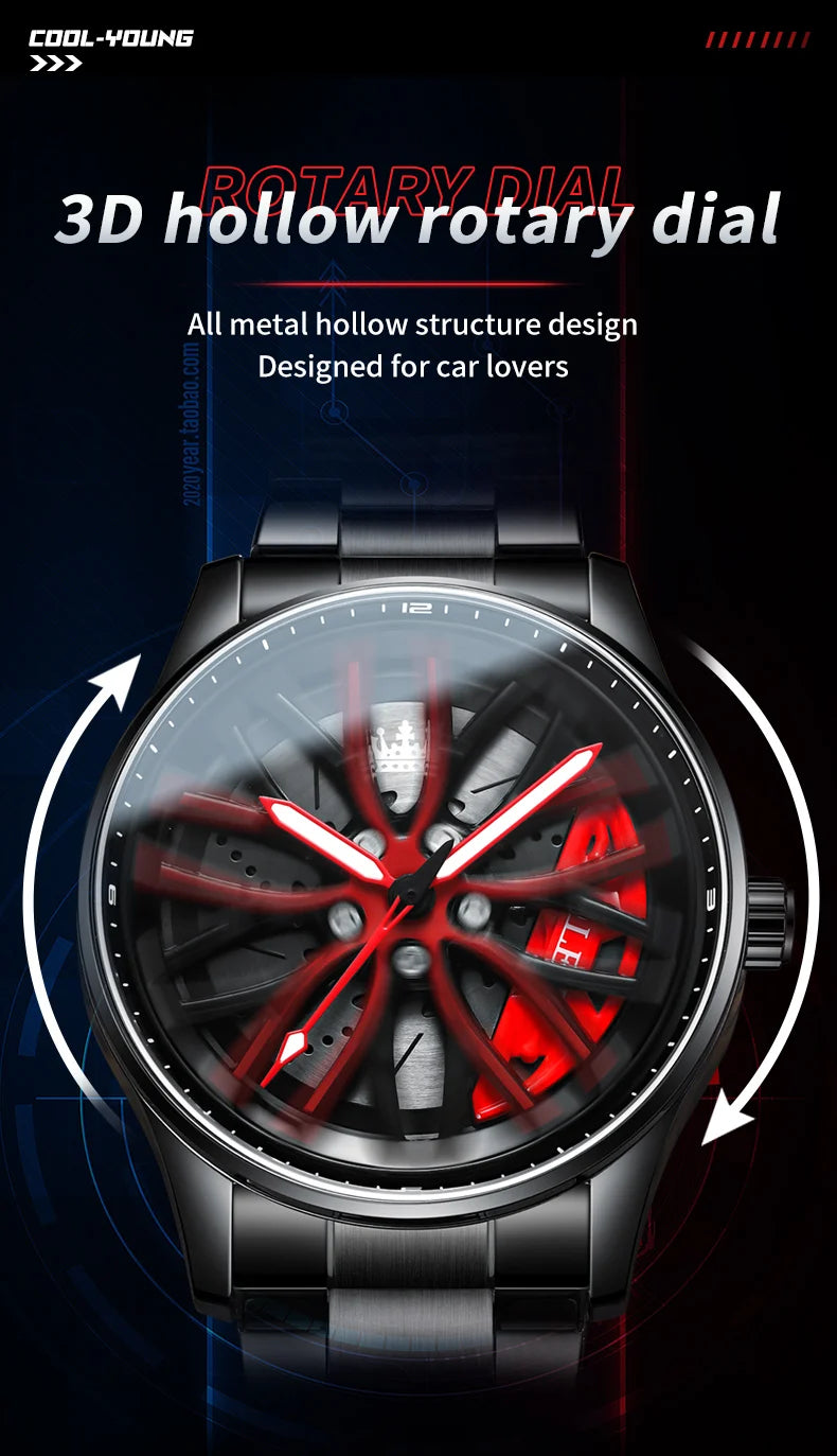 Sport Car Rim Watch