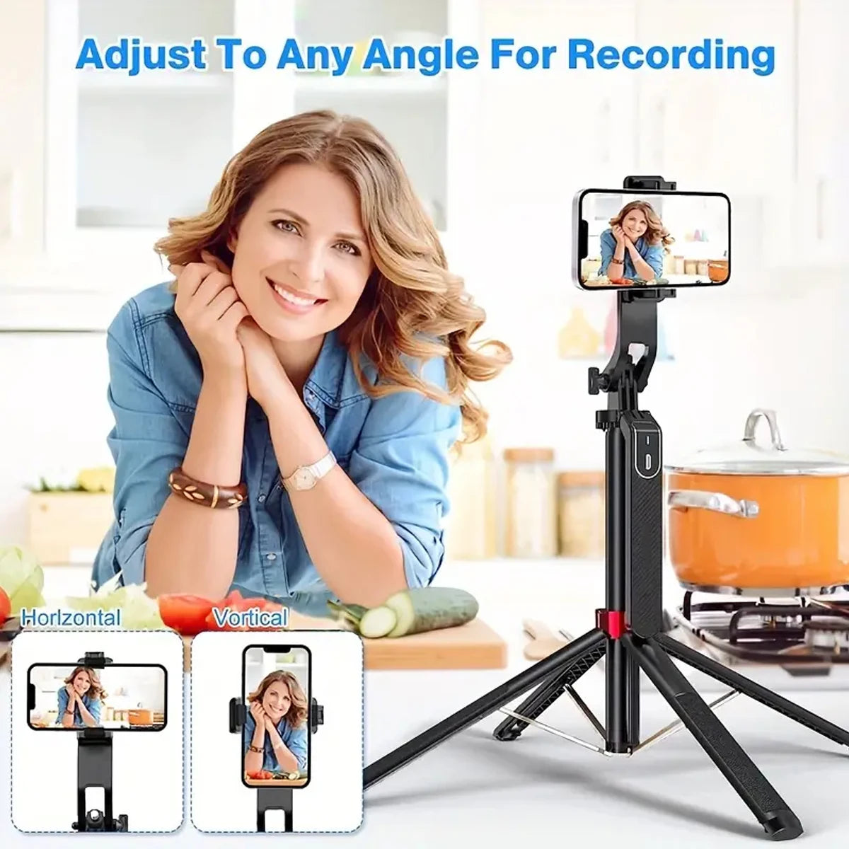 Portable Camera Tripod With Remote Control