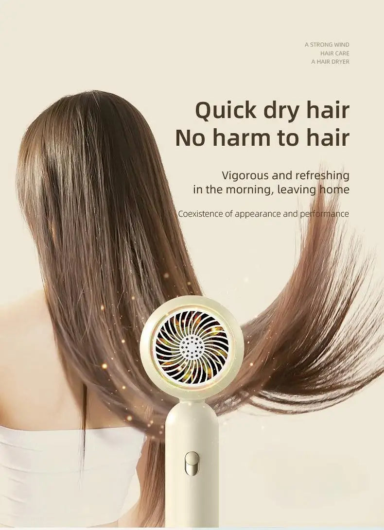 Hair Dryer With High Speed Electric Turbine