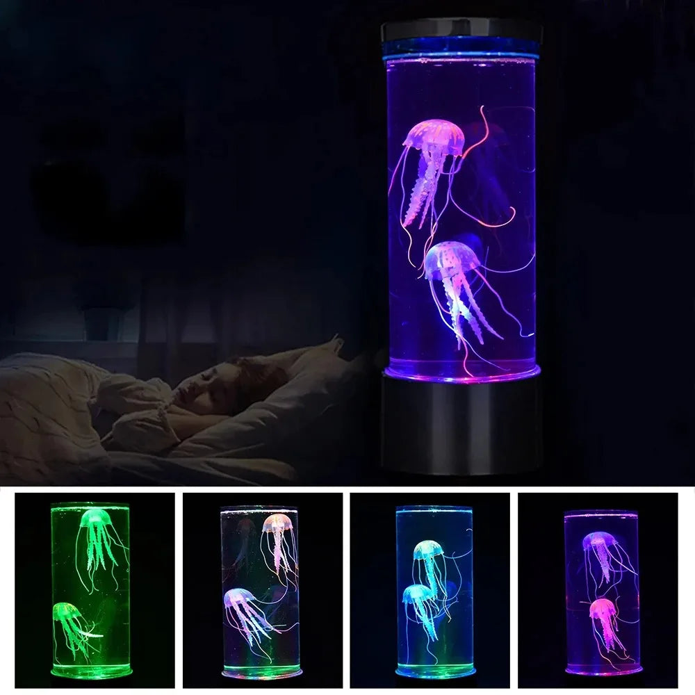 Color Changing Jelly Fish Lamp With Usb