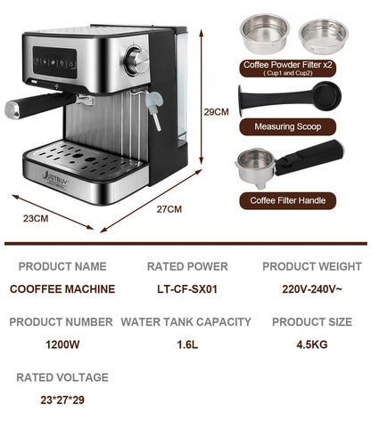 LCD Touch Espresso Coffee Machine