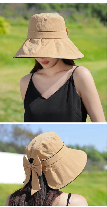 Summer New Hat Women Versatile Bow