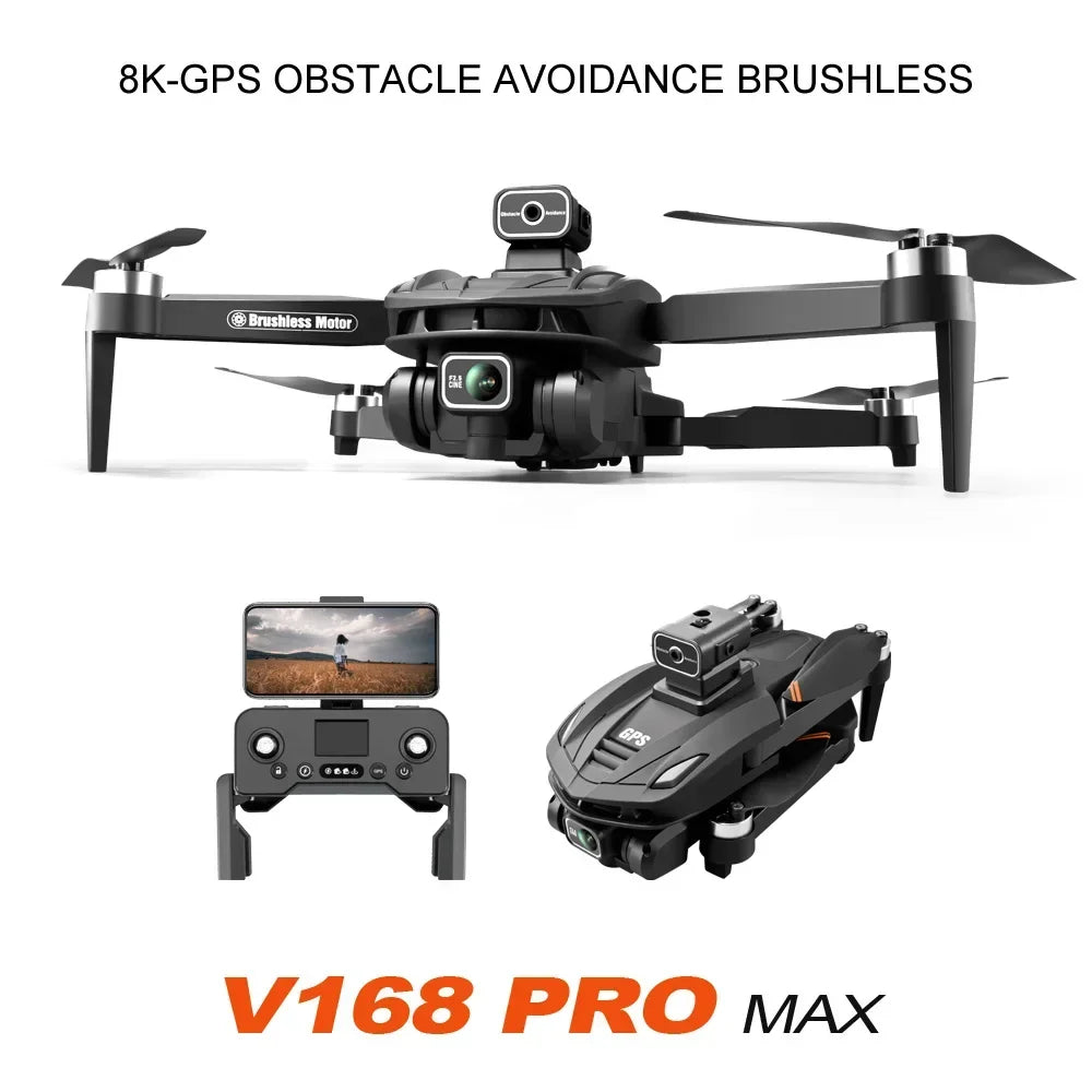 V168 Drone 8K With GPS Professional HD