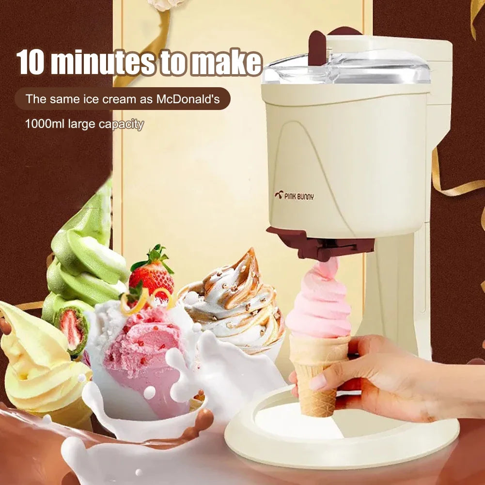 1L Electric Ice Cream Machine Maker