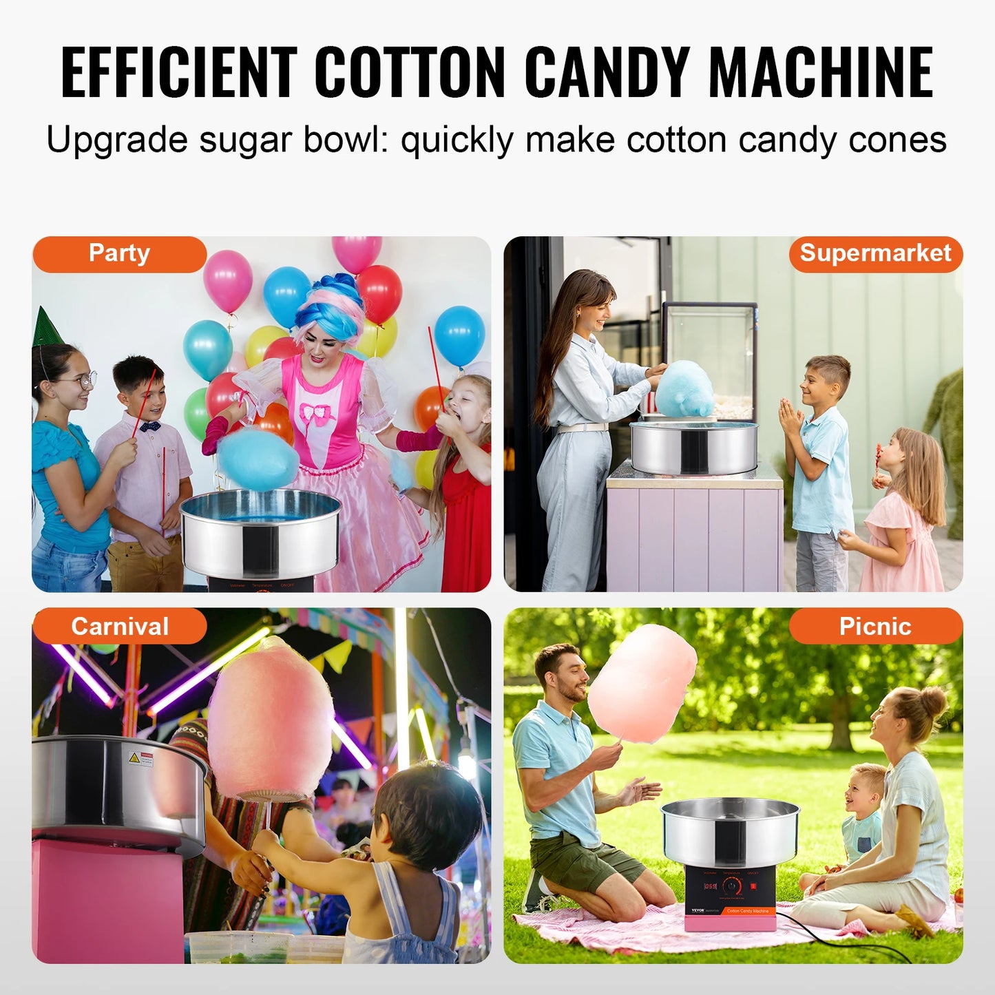 Vevor Electric Cotton Candy Machine