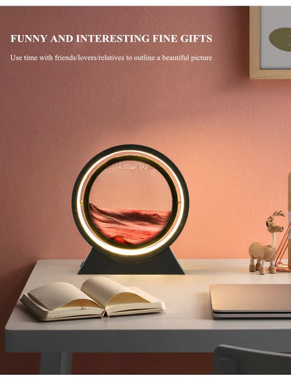 LED Moving With Sand Art Table Lamp