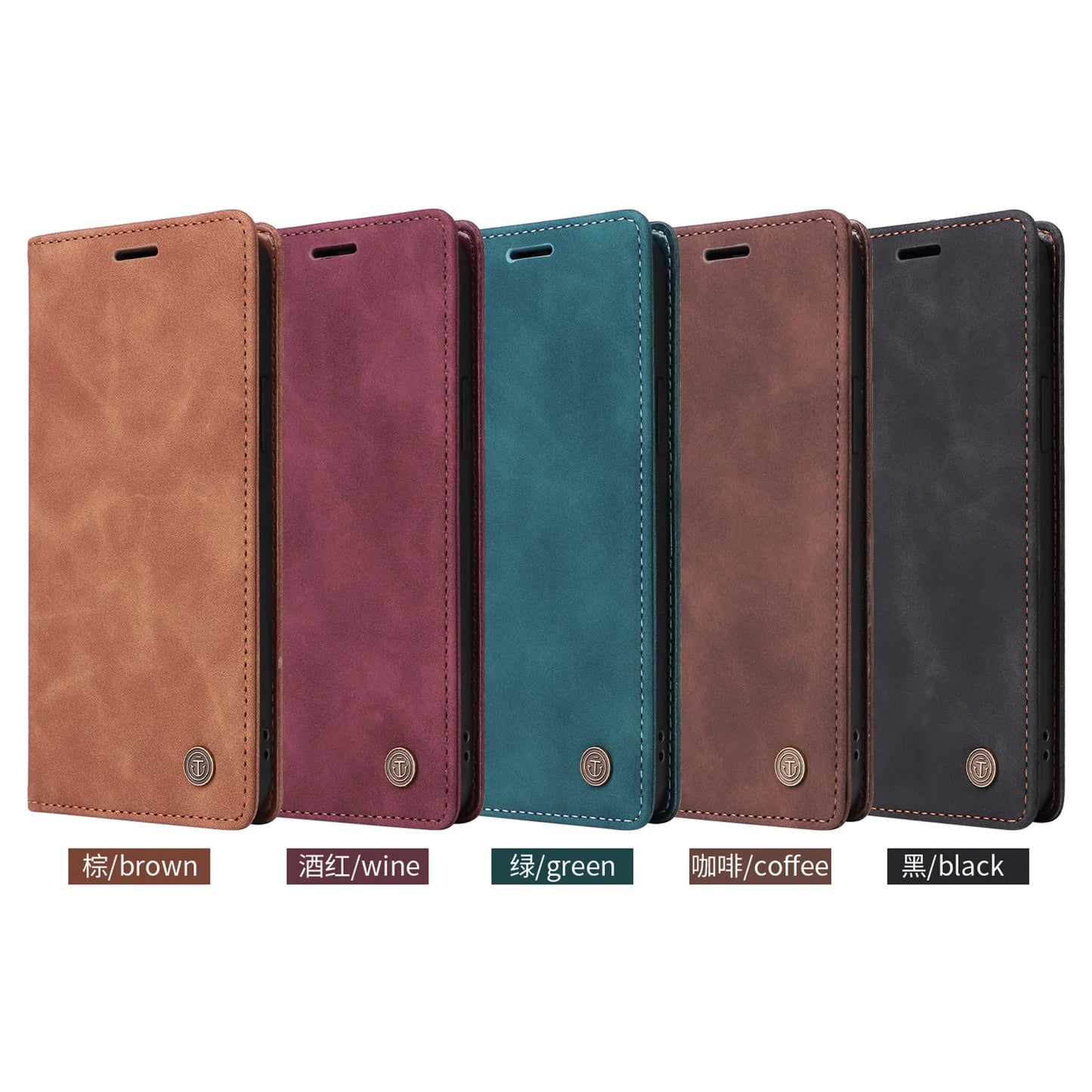 Leather Flip Phone Case For Samsung