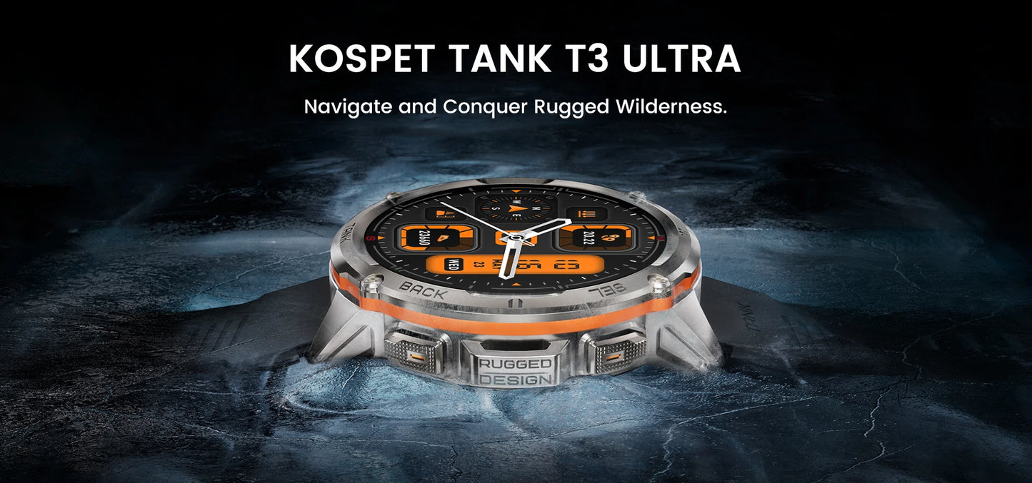 Original Tank T3 Ultra With GPS Smart Watch