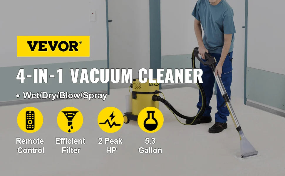 VEVOR Wet & Dry Vacuum Cleaner 5.3 Gallon