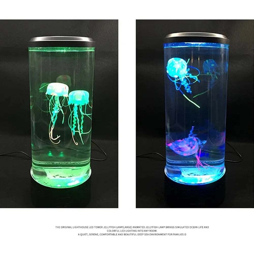 Color Changing Jelly Fish Lamp With Usb