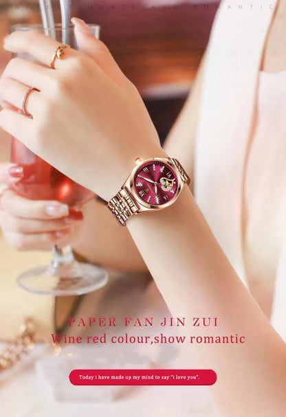 Women Watches With Fashion Rose Gold