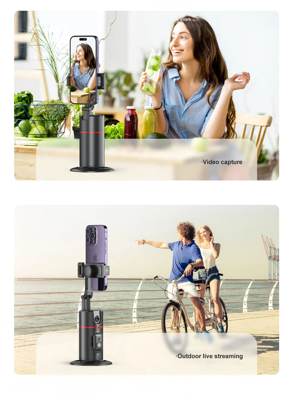 Stabilizer Smart Facial Tracking Selfie Stick