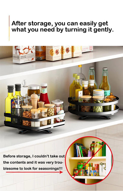 Rotatable Kitchen Storage Rack