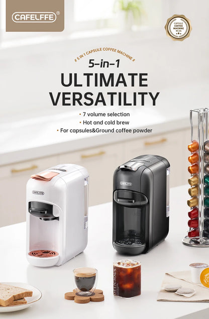 5 In 1 Capsule Coffee Machine Hot & Cold