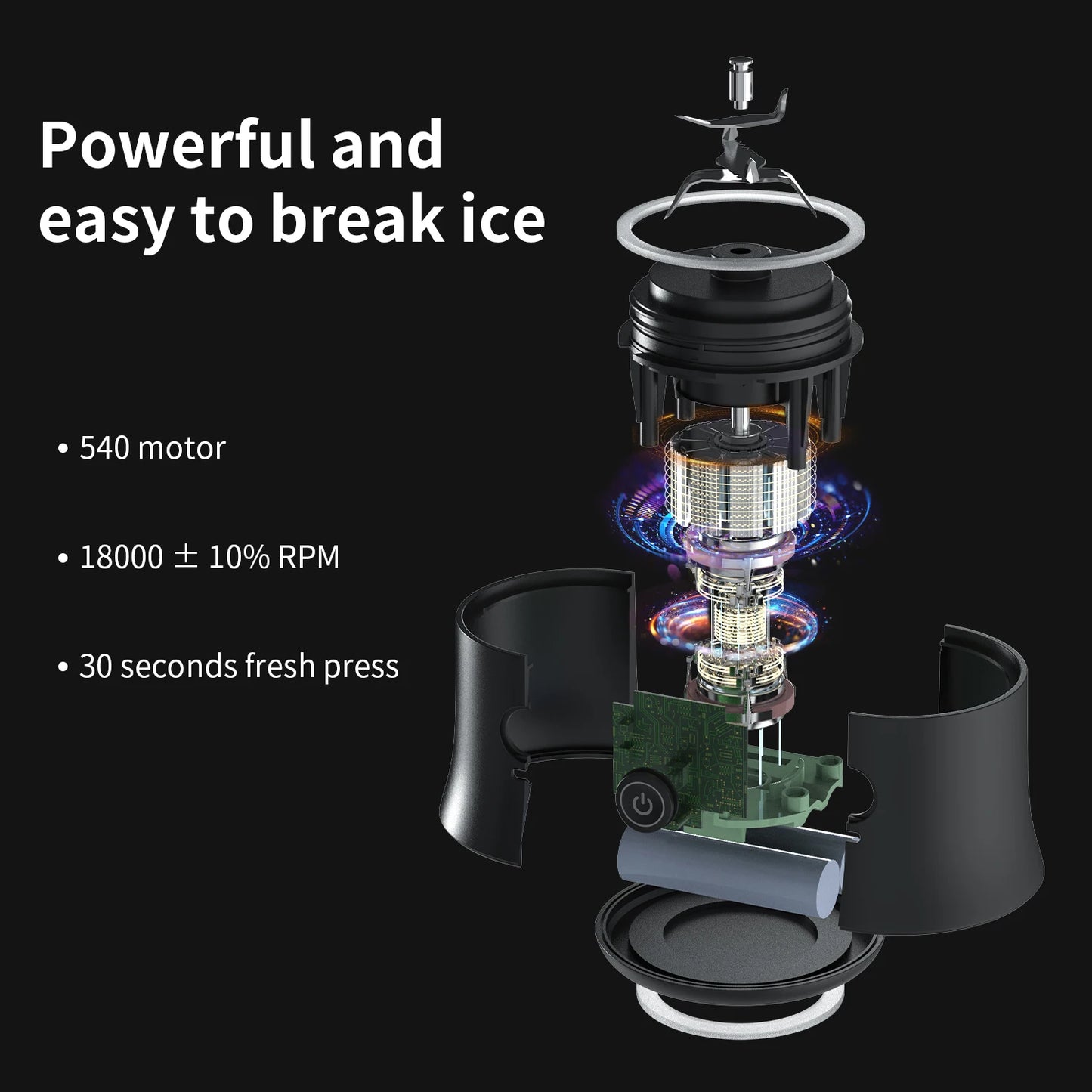 Portable Blender 600ML Electric Juicer