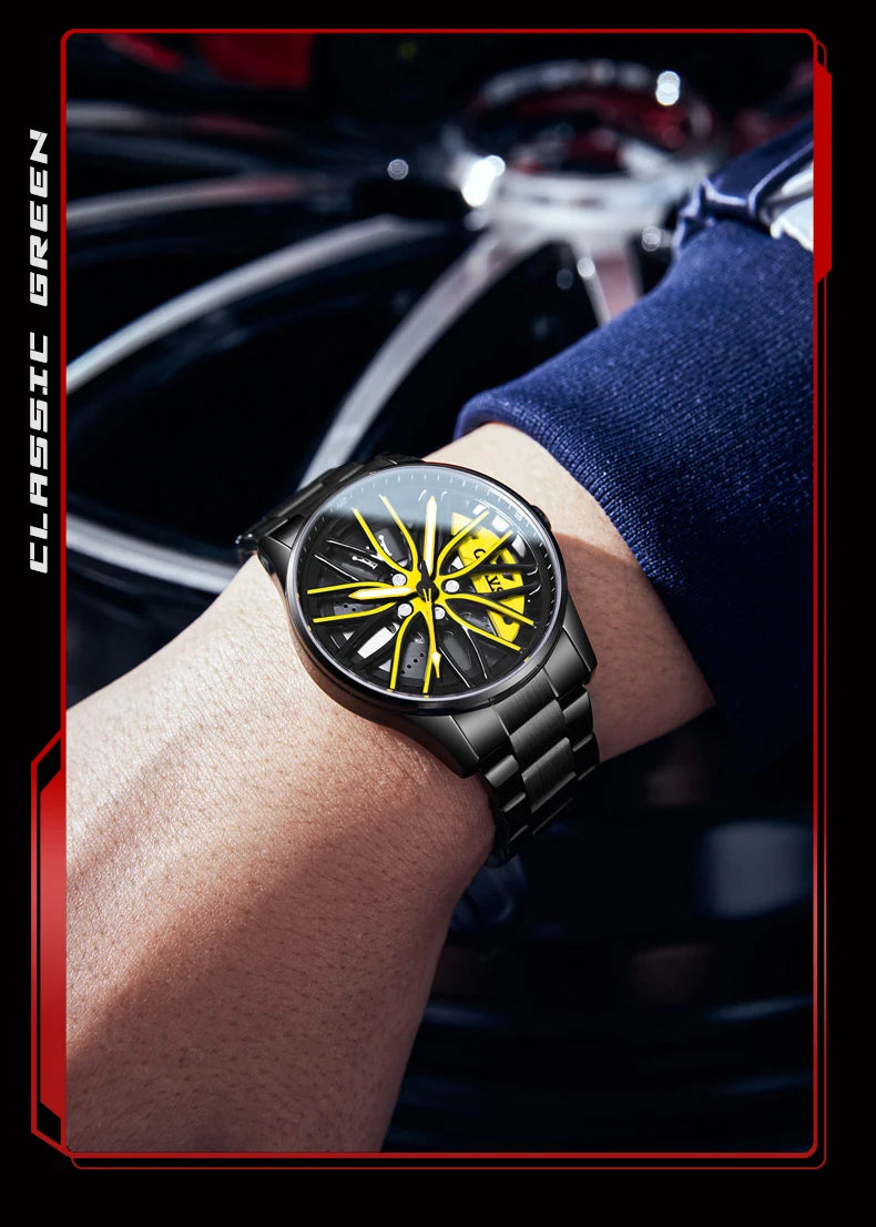 Sport Car Rim Watch