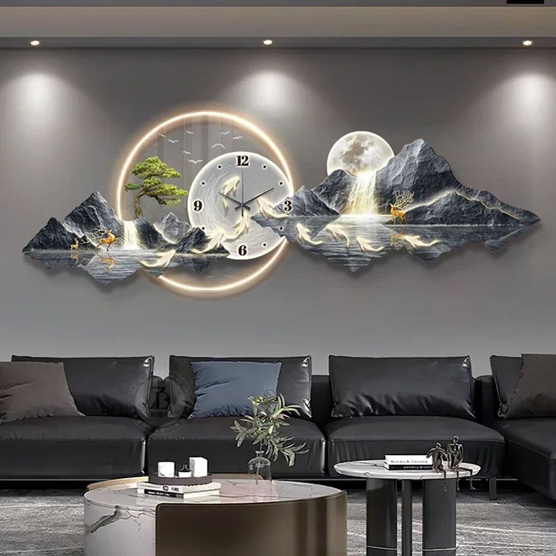 Design Luxury Wall Clocks For Living Rooms