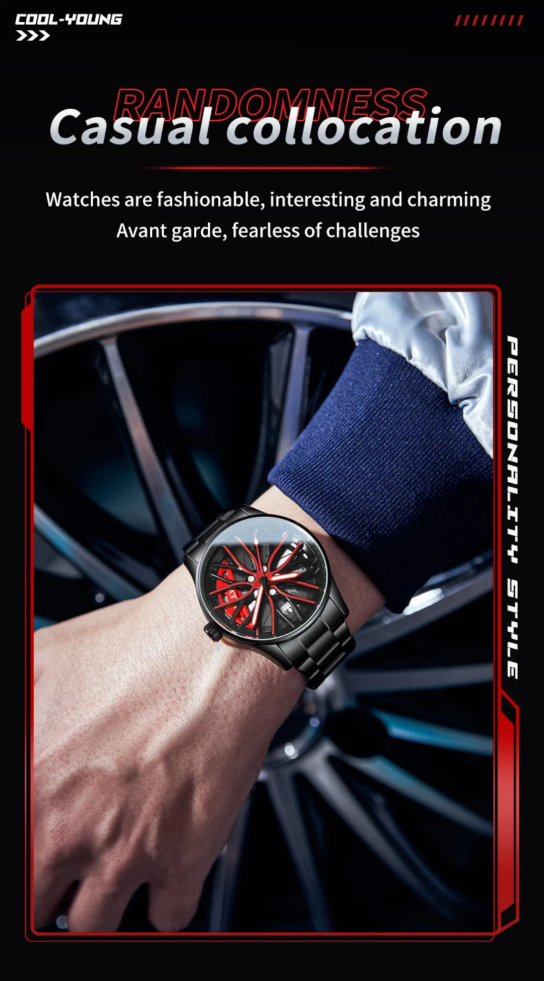 Sport Car Rim Watch