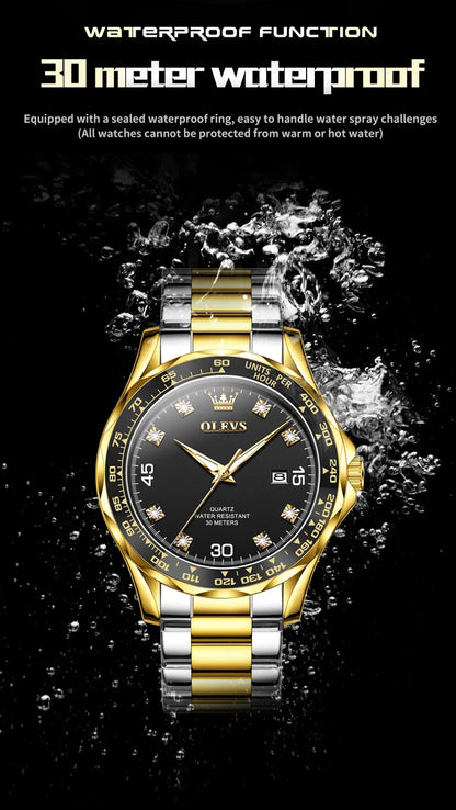 Luxury Black Brand Watch