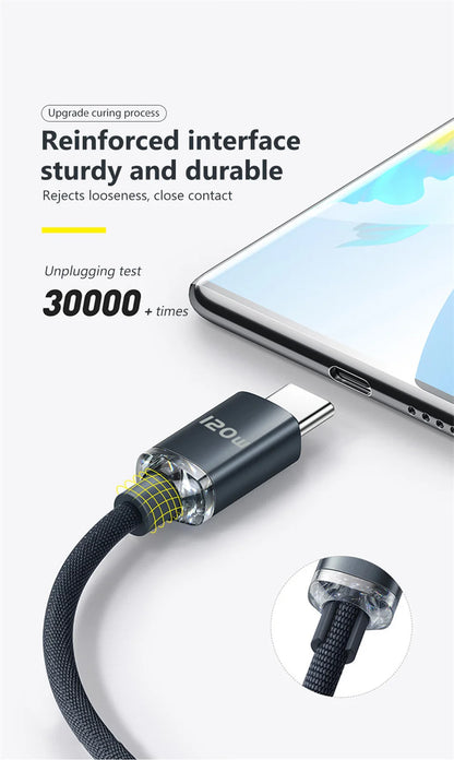 Type C Cable for iPhone & Samsung