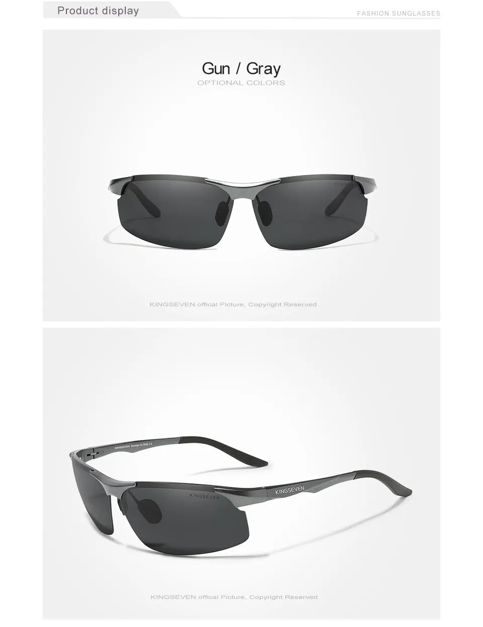 Aluminum Sunglasses With Mirror Lens