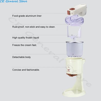 1L Electric Ice Cream Machine Maker