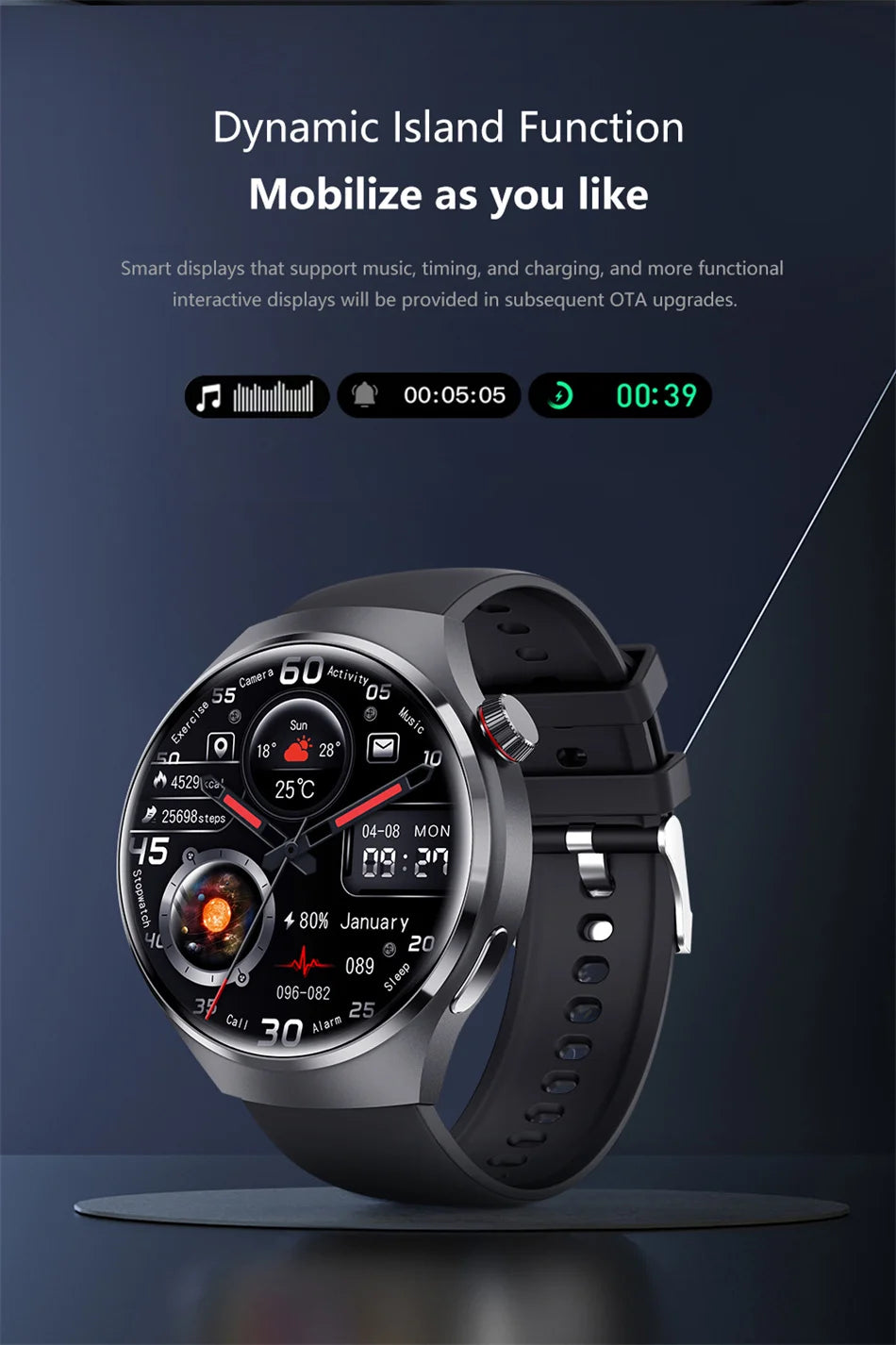 Smart Watch With AMOLED Screen