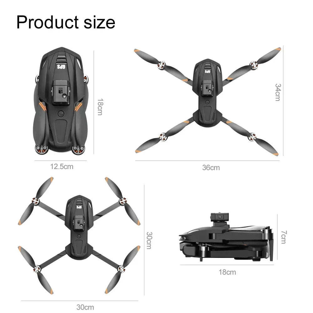 V168 Drone 8K With GPS Professional HD