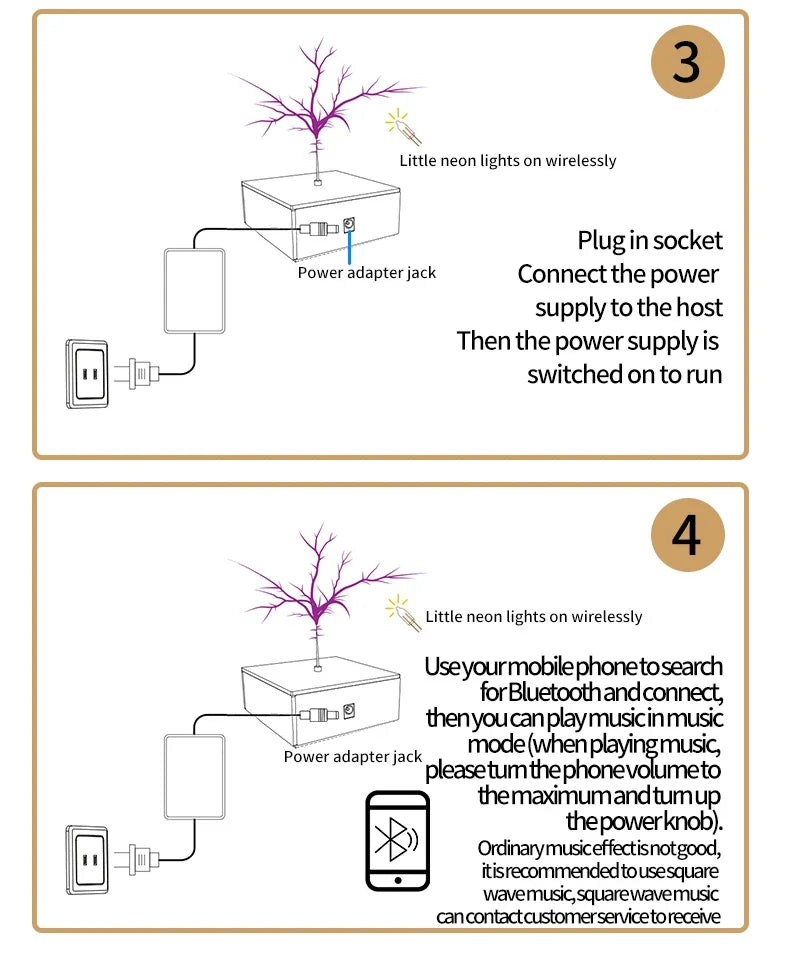 Bluetooth Music Tesla Coil Arc Plasma