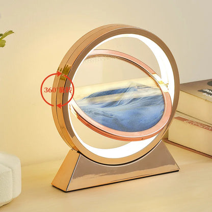 LED Moving With Sand Art Table Lamp