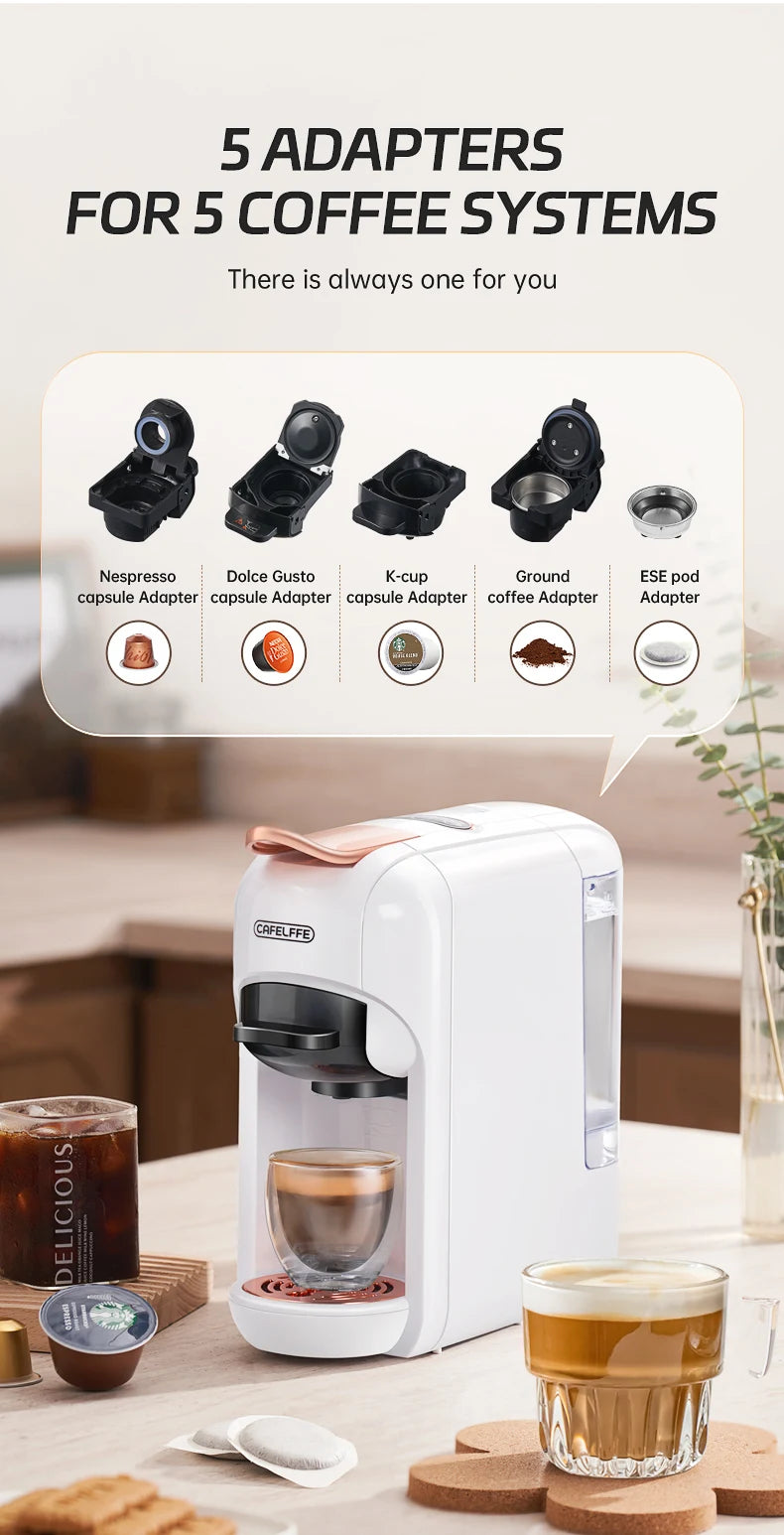 5 In 1 Capsule Coffee Machine Hot & Cold