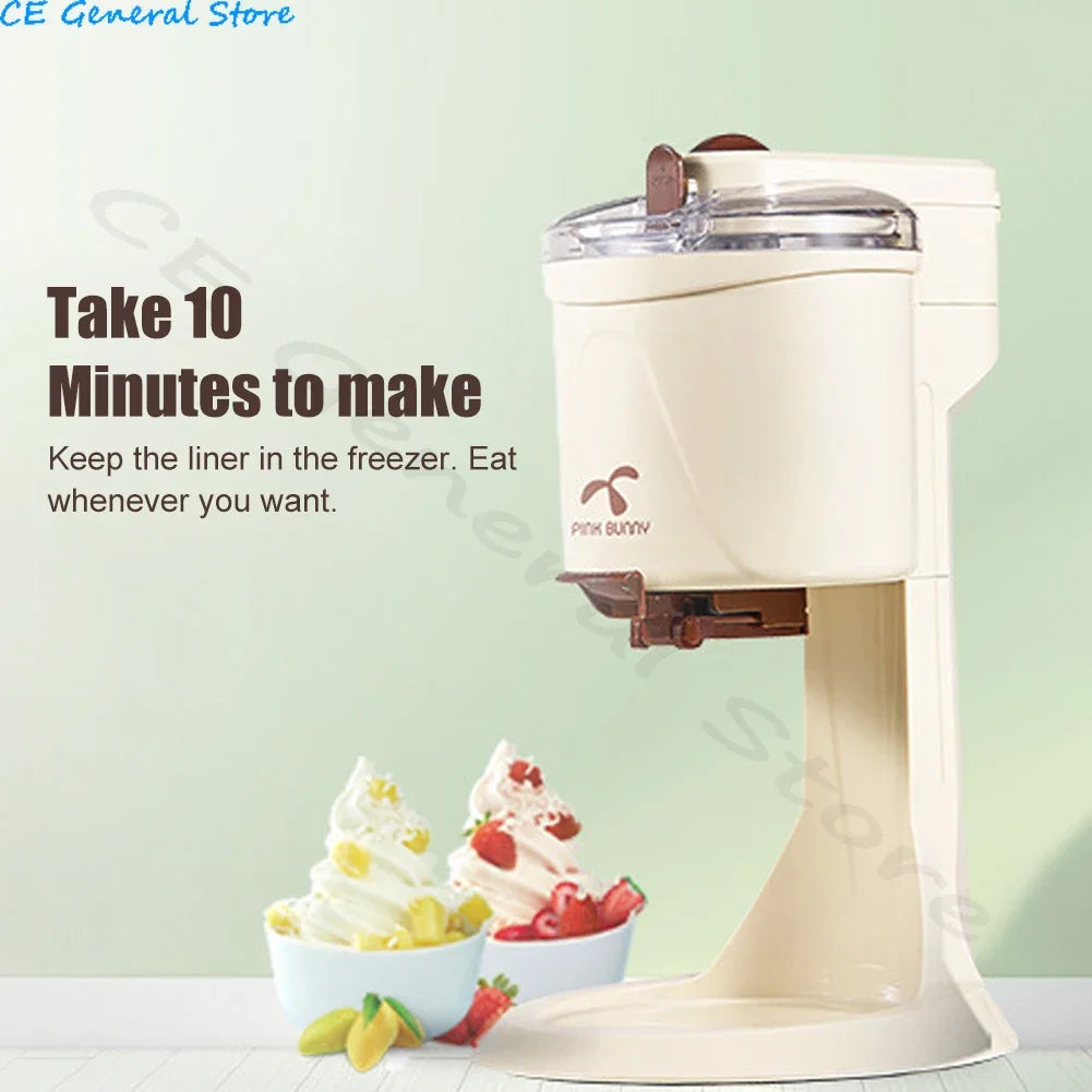 1L Electric Ice Cream Machine Maker