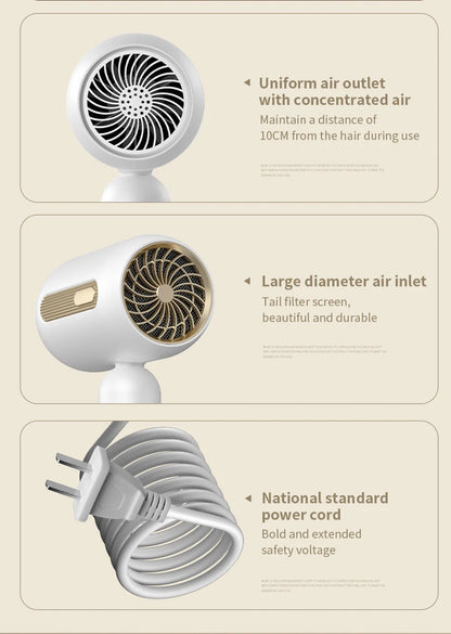 Hair Dryer With High Speed Electric Turbine