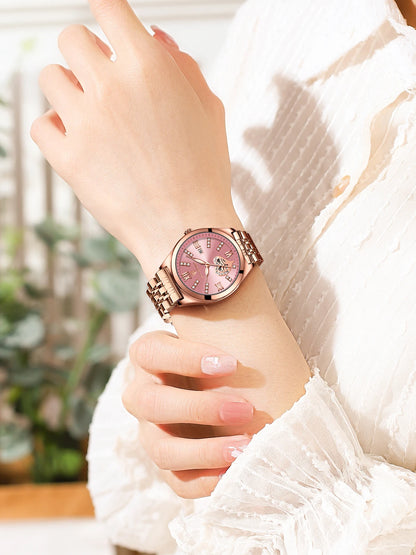 Women Watches With Fashion Rose Gold