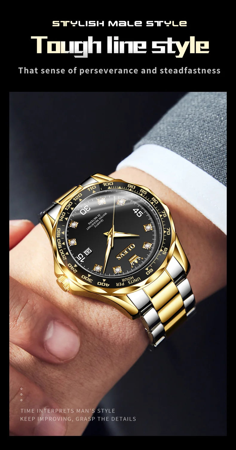 Luxury Black Brand Watch