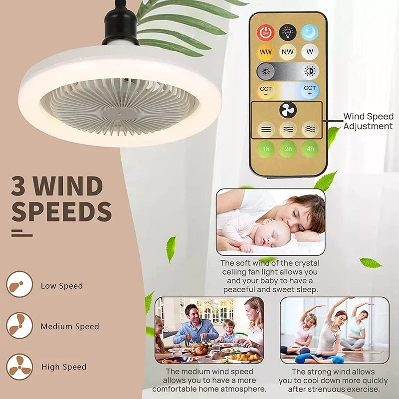 Smart 3In 1 Ceiling Fan with Remote Control