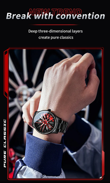 Sport Car Rim Watch