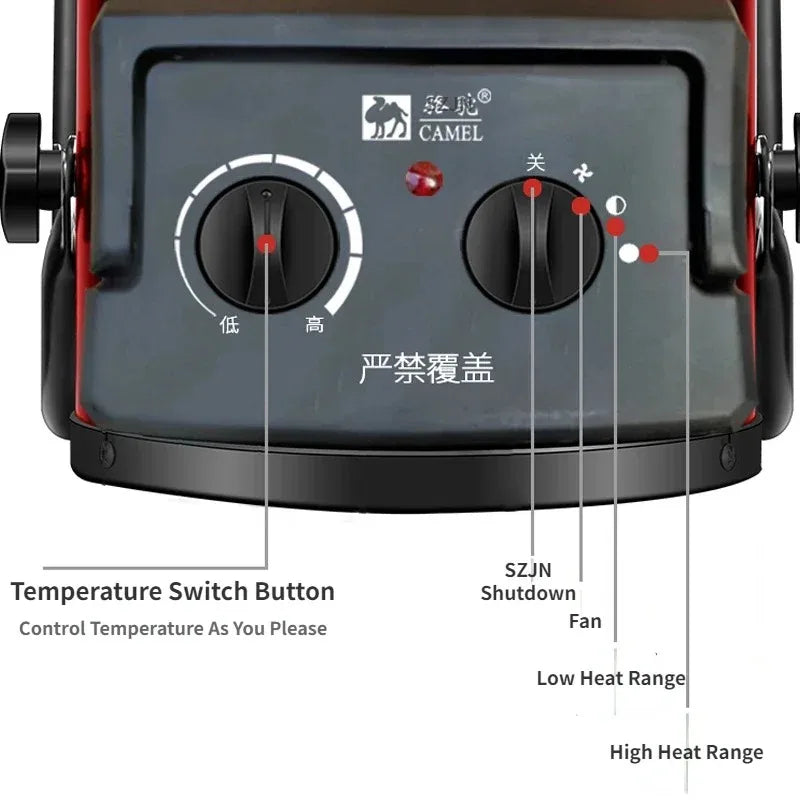 Electric Heater 3000W With Thermostat