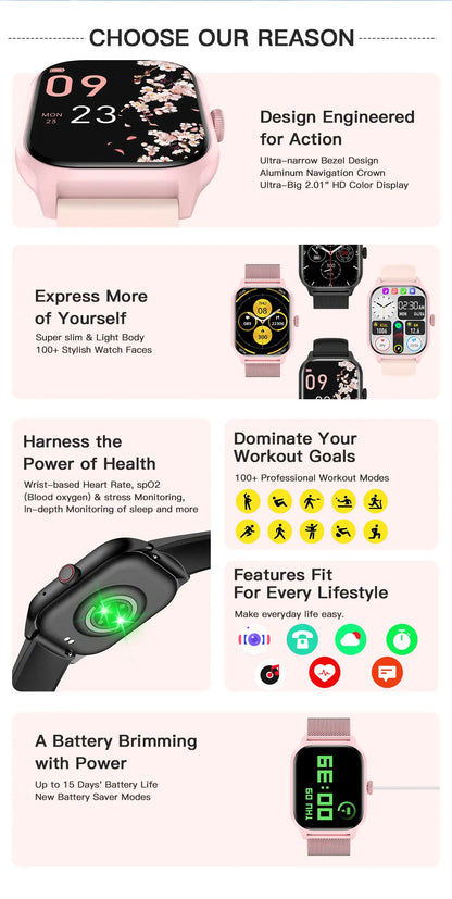 Smart Watch 2024 Android With Bluetooth