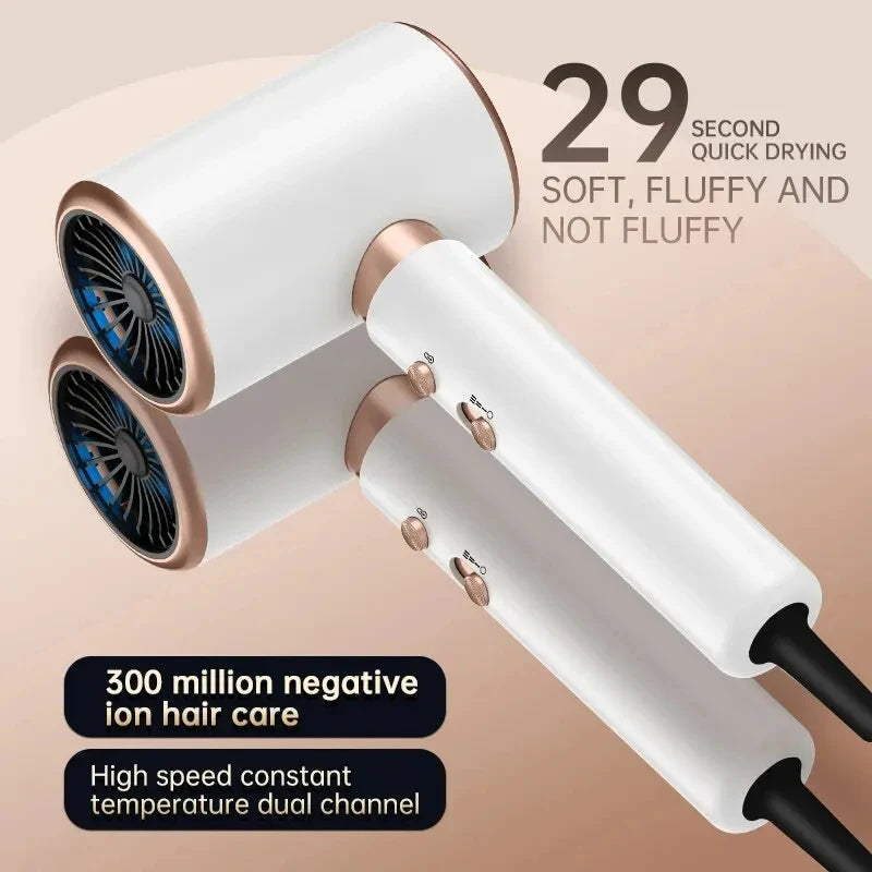 Hair Dryer With High Speed Electric Turbine