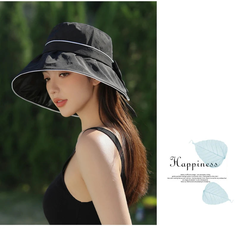 Summer New Hat Women Versatile Bow