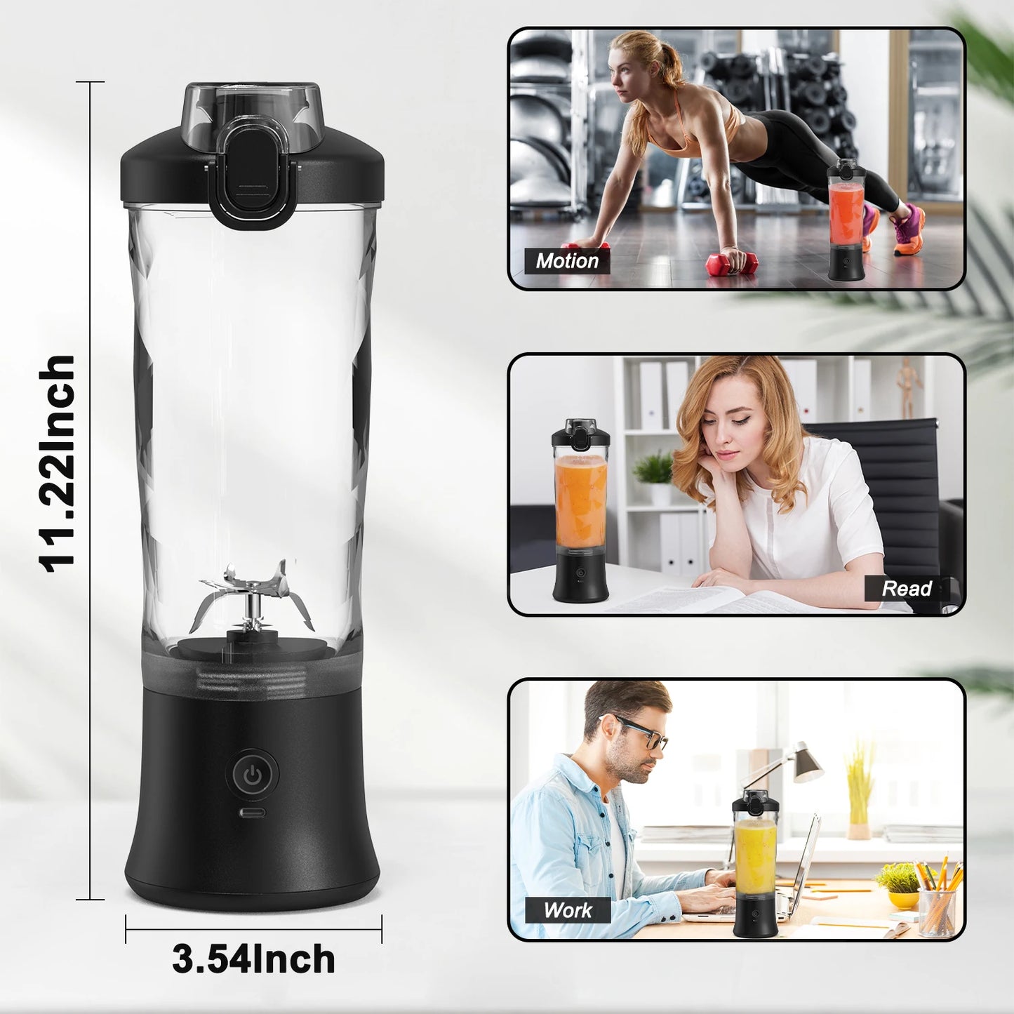 Portable Blender 600ML Electric Juicer