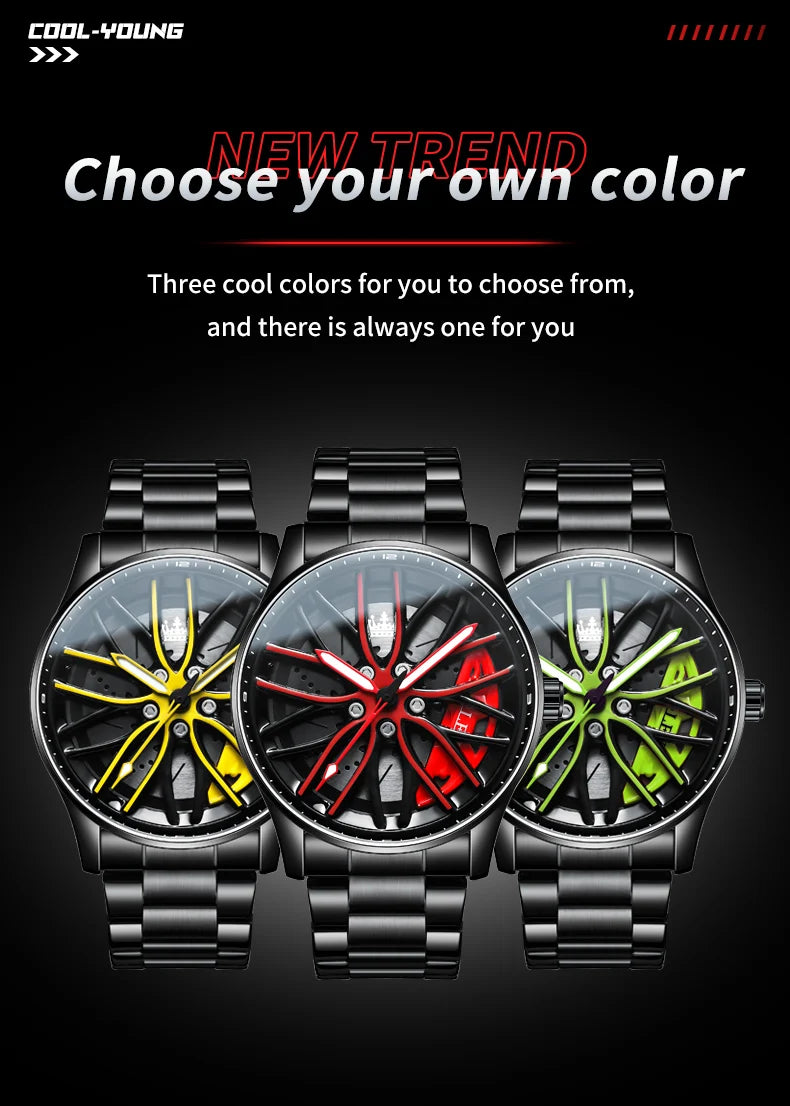 Sport Car Rim Watch