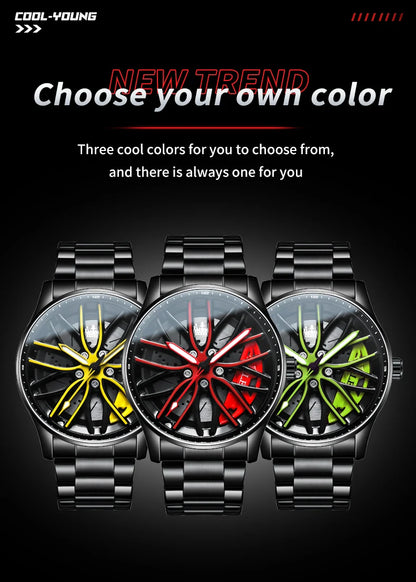 Sport Car Rim Watch