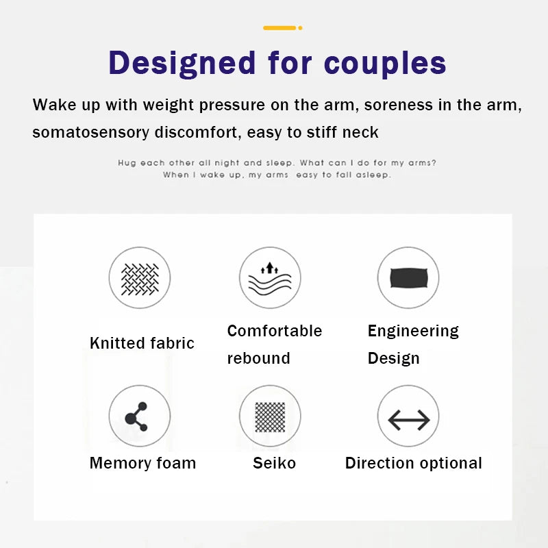 Left & Right Arm Couple Pillow